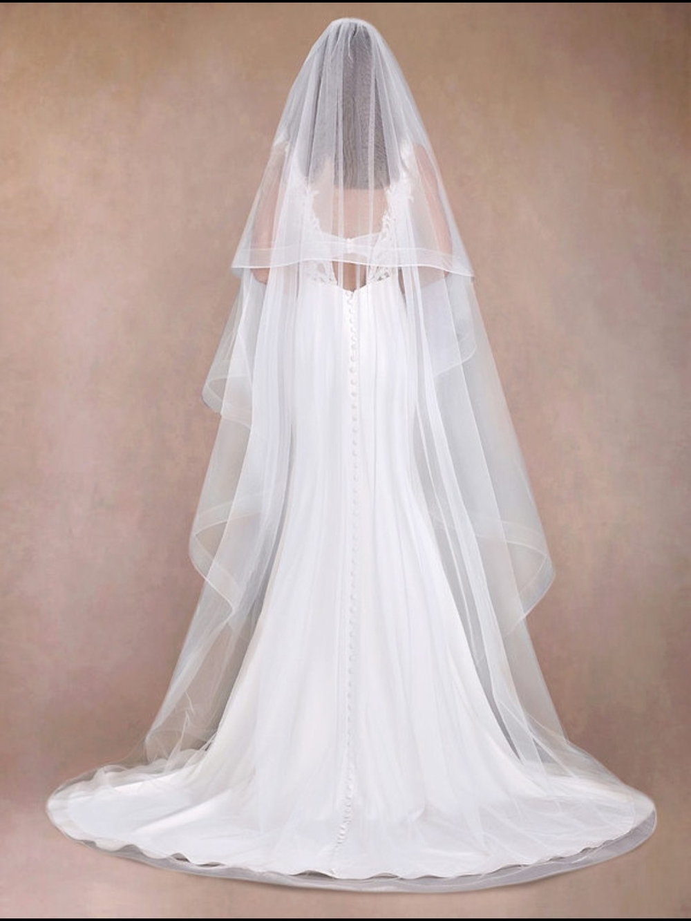 Layered Chapel Length Veil - Picture 1 of 2